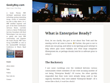 Tablet Screenshot of geekyboy.com